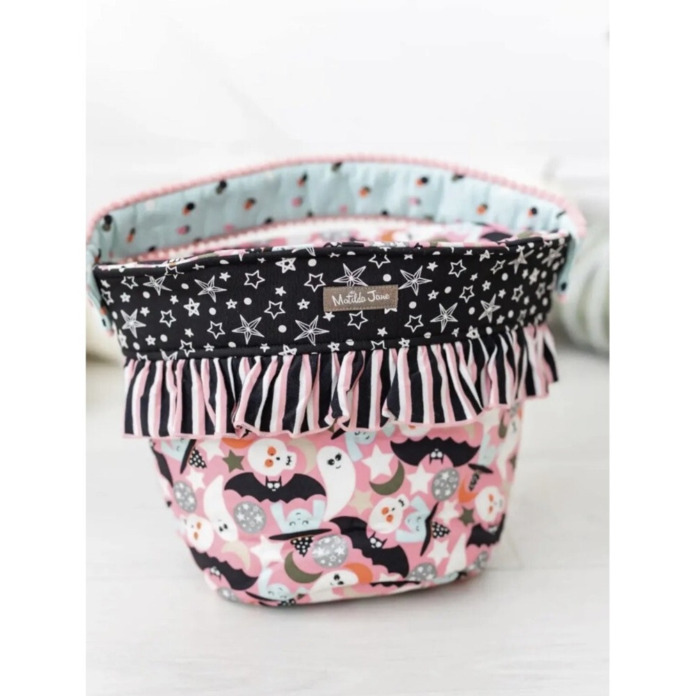 Matilda Jane Girls I've Got Candy Treat Boo Halloween Bag Basketโ Reversible New